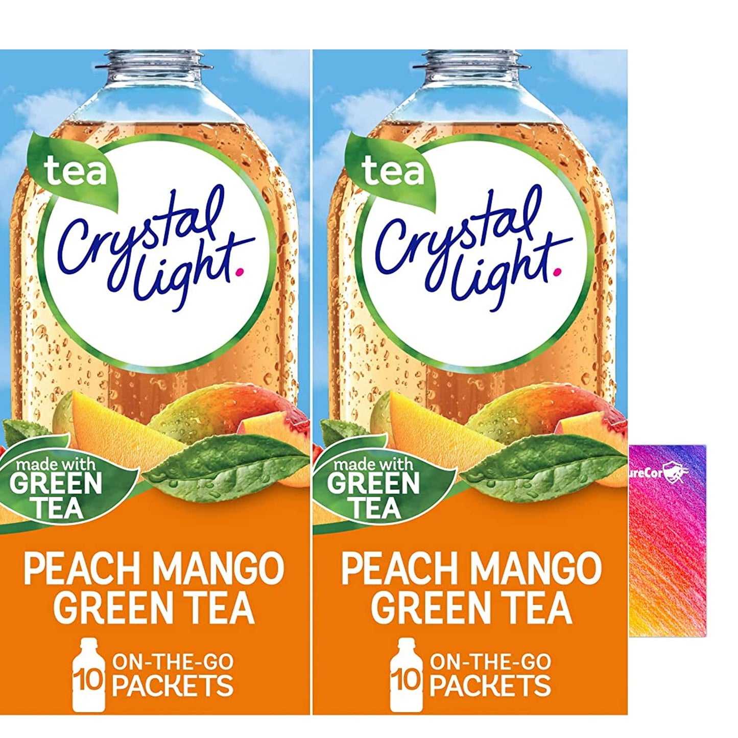 Crystal-Light On The Go Drink Mix - Two (2) Pack Of 10Pck/0.13Oz Pouches - Sugar-Free, Low-Calorie Refreshment Anytime, Anywhere
