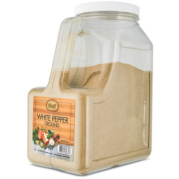 Gel Spice Ground White Pepper 5 Lb (Bulk Size)