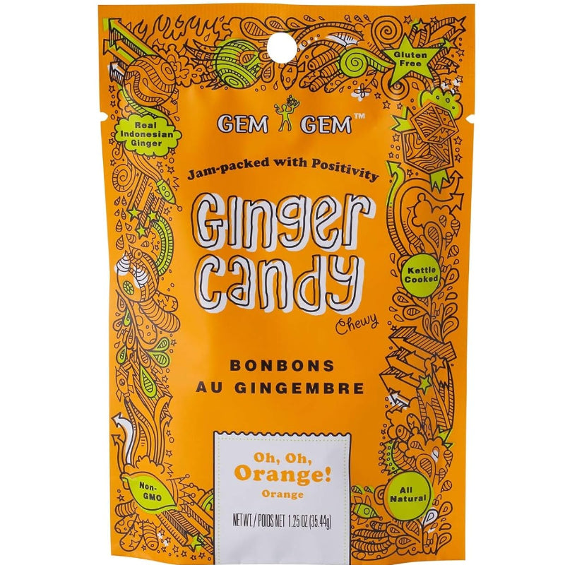 Gem Gem Ginger Chews Chewy Candy