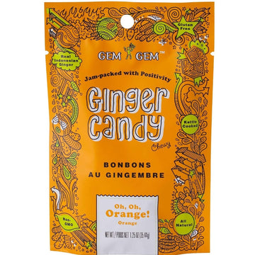Gem Gem Ginger Chews Chewy Candy