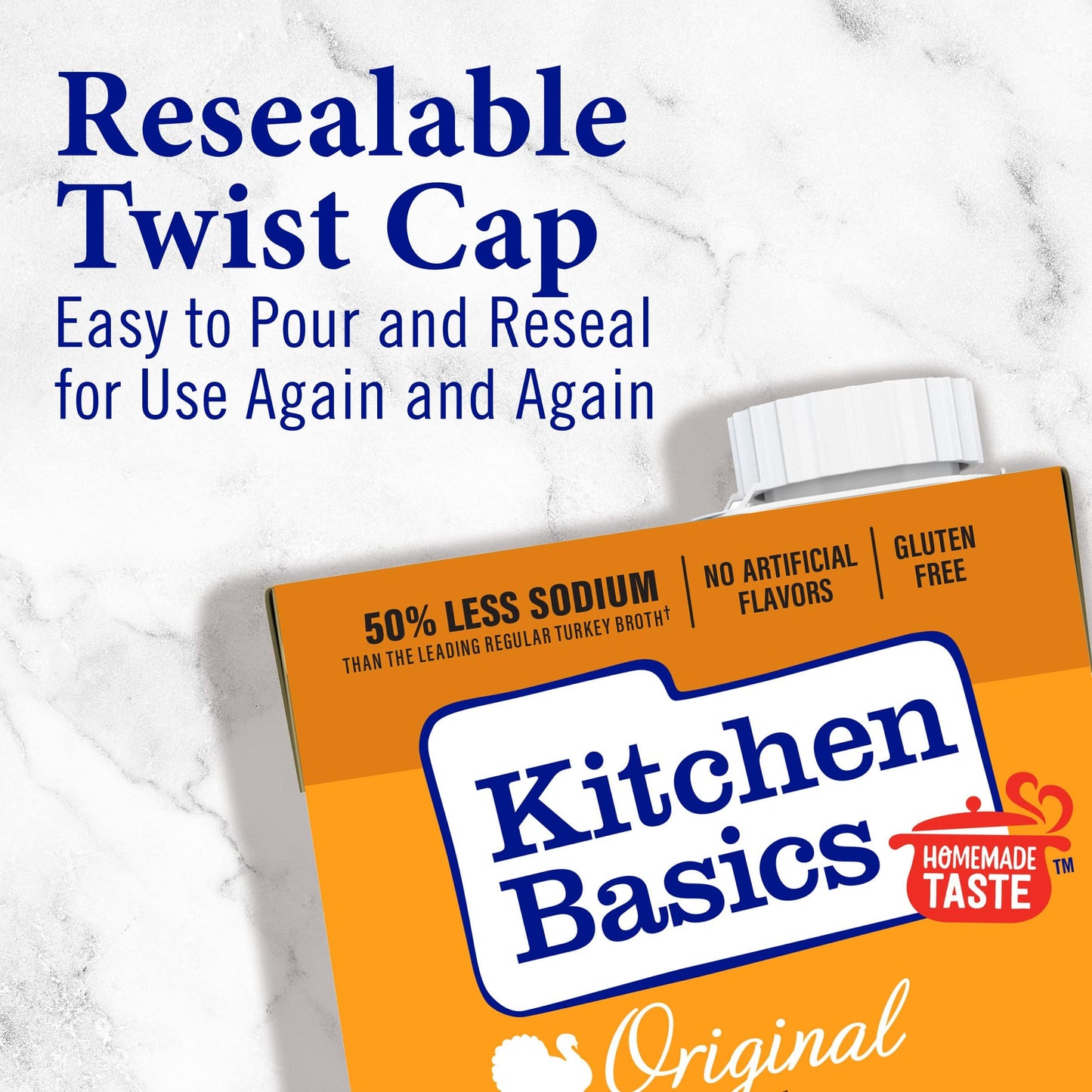 Kitchen Basics Turkey Stock - 32 oz Carton, The Perfect Base for Your Savory Kitchen Recipes and Stocking Up