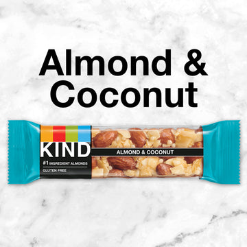 KIND Bars, Almond & Coconut, Healthy Snacks, Gluten Free, 12 Count (Pack of 2)