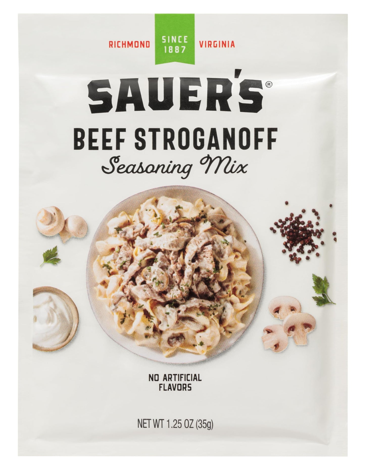 Sauer's Beef Stroganoff Sauce, 1.25 Ounce (Pack of 1)