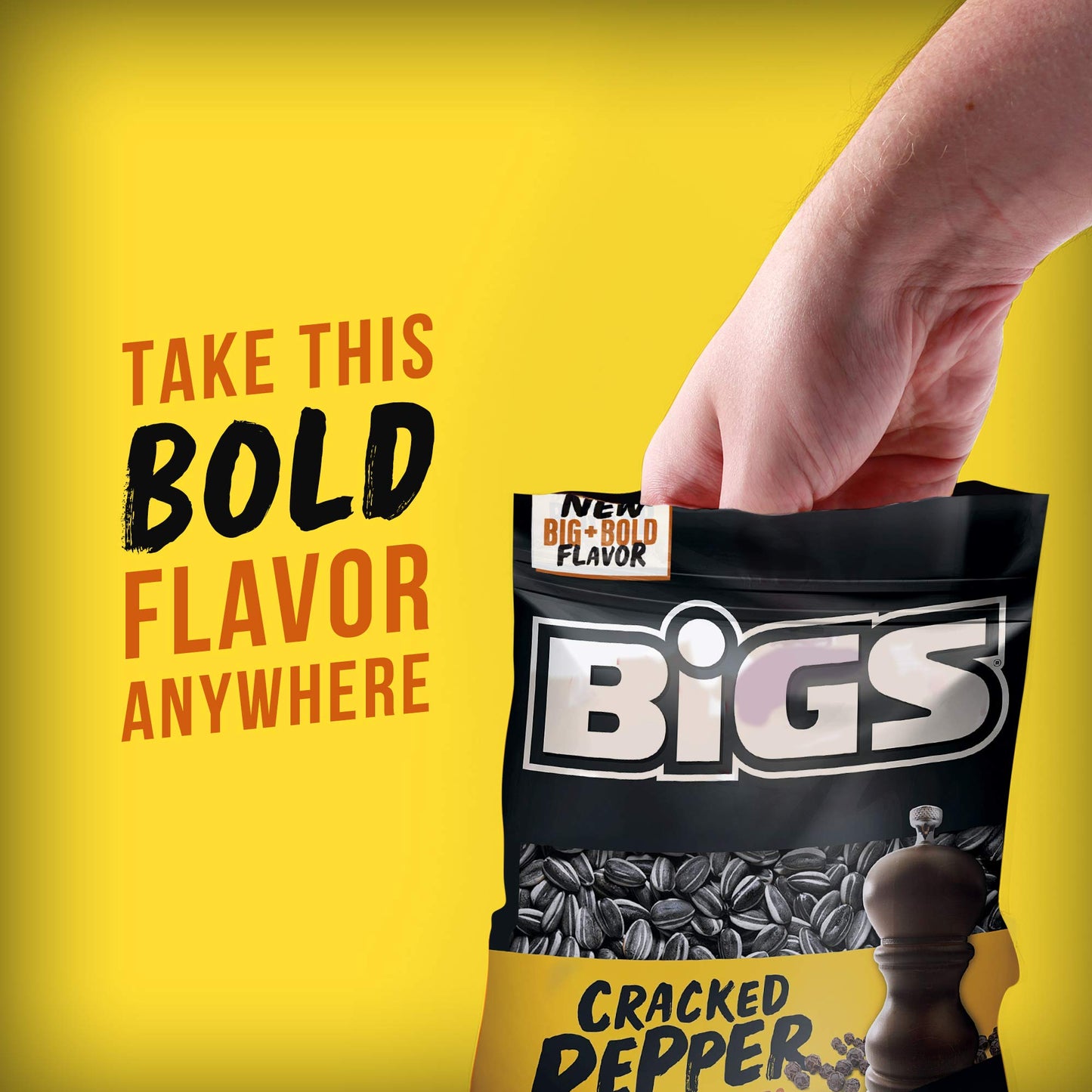 Bigs Cracked Pepper Sunflower Seeds, Keto Friendly Snack, Low Carb Lifestyle, 5.35 Oz Bag
