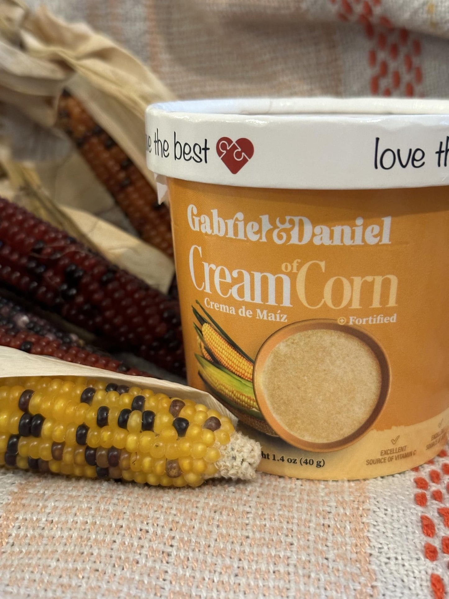 Gabriel & Daniel Gluten Free Instant Cream of Corn Cereal - Non-GMO, Smooth Texture - Pack of 12