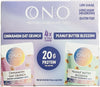 Protein Overnight Oats Variety Pack by Ono - 8 Servings (Cinnamon Oat Crunch & Peanut Butter Blossom) - 20g Protein, Gluten-Free