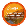 Brooklyn Beans Coffee Pods Coney Island Caramel Decaf - Compatible with Keurig K Cup malt-inspired Including 2.0 Machines 40 Count Creamy Caramel Flavor