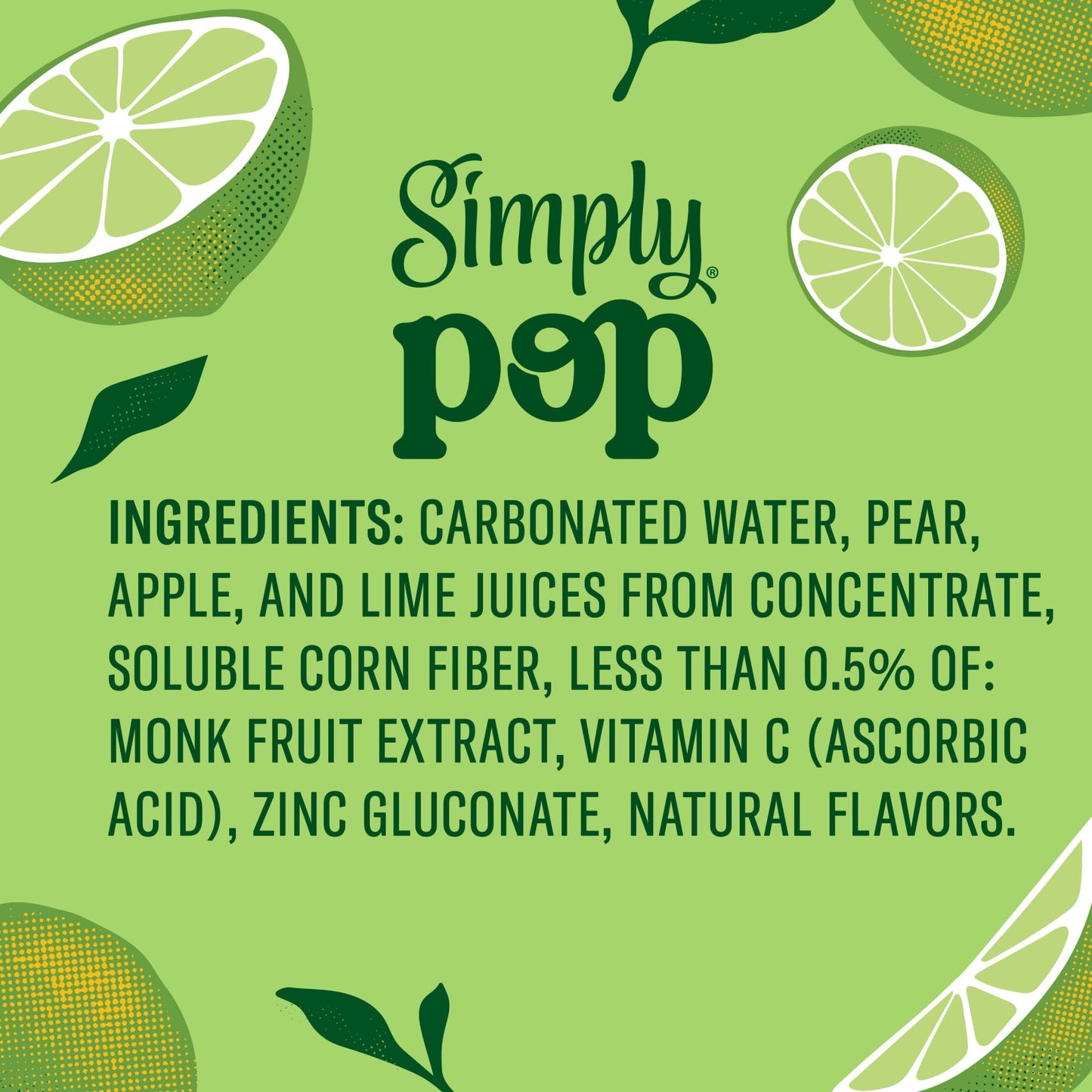 Simply POP Prebiotic Soda Variety Pack Cans 12 fl oz 12 Pack