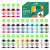 Gel Food Coloring 24 Colors x 0.35 oz Concentrated Gel Based Food Dye Vibrant Icing Colors Neon Food Coloring for Baking Cake De