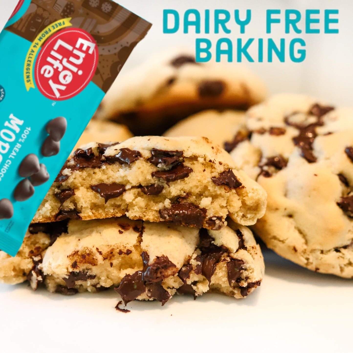 Enjoy Life Baking Dark Chocolate Morsels, Dairy Free Chocolate Chips, Soy Free, Nut Free, Non Gmo, Gluten Free, Vegan Chocolate