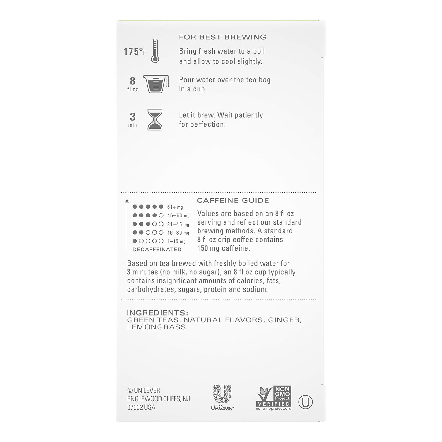 Tazo Green Ginger Tea Bags Green Tea 20Ct