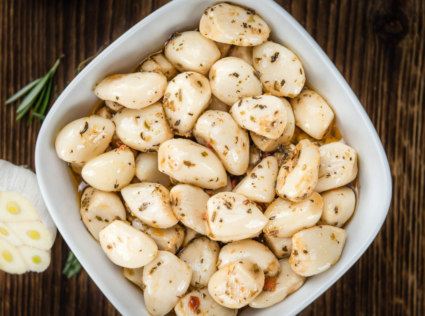Green Jay Gourmet Pickled Garlic Cloves in a Jar - Italian Pickled Garlic - Fresh Garlic Bulbs for Cooking - Simple, Natural Ing
