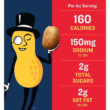 Planters Peanuts Snack Nuts, Dry Roast, 16 Oz Bottles (Pack Of 6)