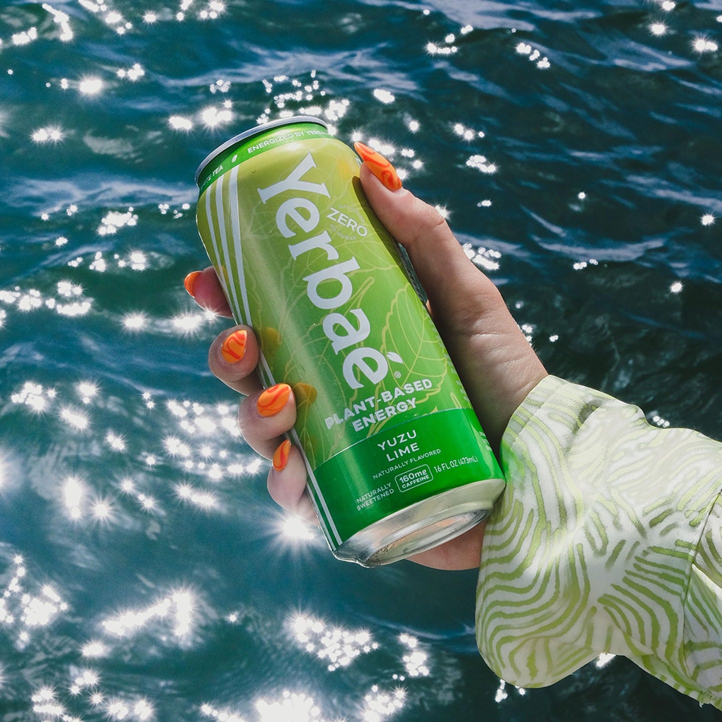 Yerbaé Energy Beverage Yuzu Lime - Lemon Lime Flavor. Energized By Yerba Mate. Naturally Caffeinated Plant-Based, Healthy Alternative To Coffee/Sugary Sodas Pack Of 12, 16Oz Cans