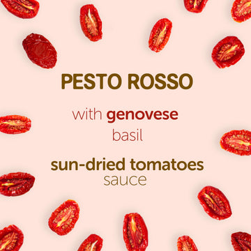 GUSTA Sun-Dried Tomato Red Pesto Sauce - All-Natural Gourmet Spread - 180g Jar