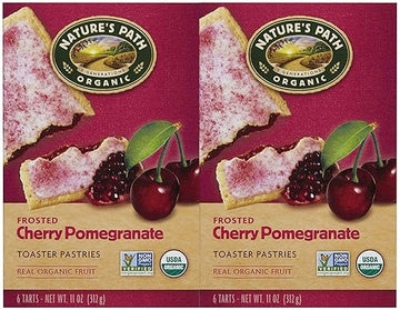 Natures Path Frosted Toaster Pastry - Cherry Pomegranate - 11 oz - 6 ct - 2 pk
