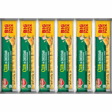 Keebler Products - Keebler - Sandwich Cracker, Club & Cheddar, 8-Cracker Snack Pack, 12 Packs/Box - Sold As 1 Box - Individually