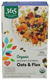 365 By Whole Foods Market, Organic Instant Oatmeal, Oats & Flax, 11.3 Ounce, 8 Count