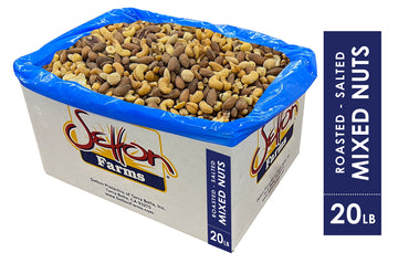 Deluxe Fancy Mixed Nuts Roasted Salted (No Peanuts), 20 Lbs. Bulk Case, Kosher