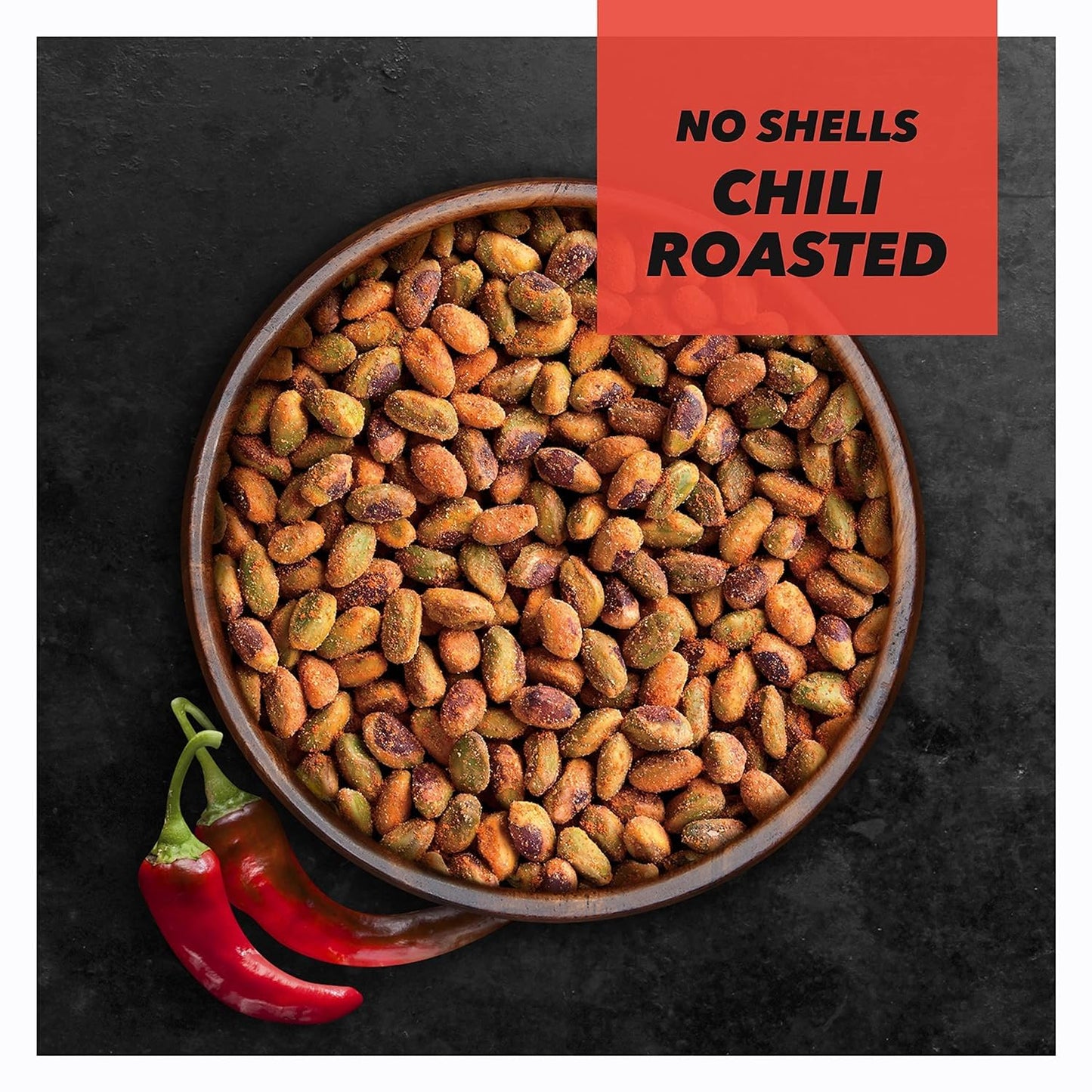 Wonderful Pistachios No Shells, Chili Roasted Nuts, 0.75 Ounce Bag (Pack Of 14), Protein Snacks, Gluten Free, On-The-Go, Individ