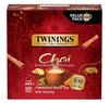 Twinings Chai Black Tea Individually Wrapped Bags, 100 Count (Pack Of 1), Richly Blended With Warm Spices, Caffeinated, Enjoy Ho