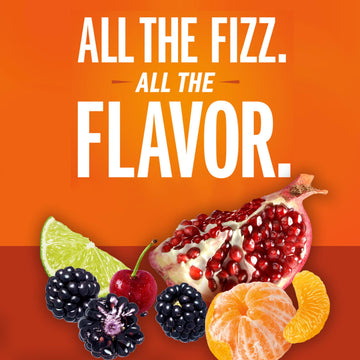 IZZE Sparkling Juice Beverage Blend, Sunset Variety Pack, Clementine, Peach, Cherry Lime, Pomegranate, No Sugar Added, 8.4 FL OZ