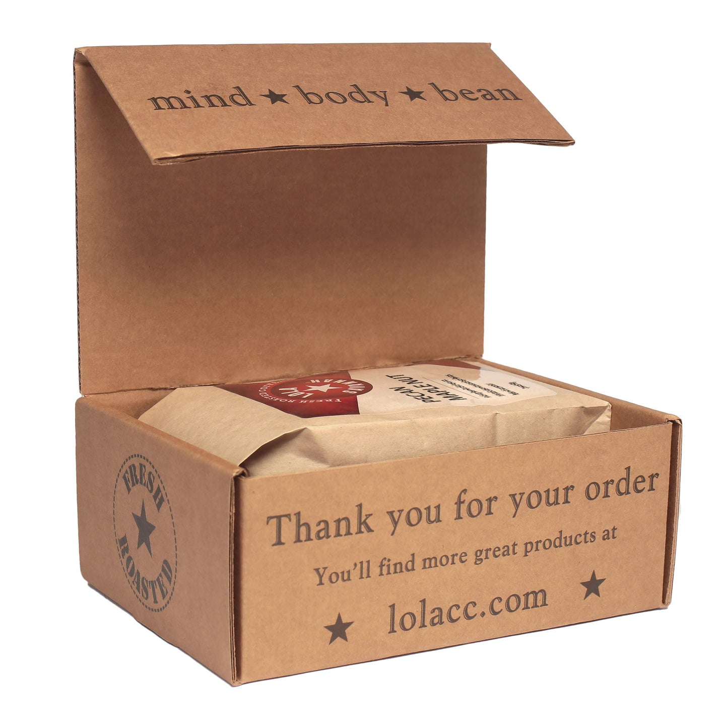 Lola Savannah Pecan Maple Nut Flavored Whole Bean Coffee - Gourmet Coffee Infused With Real Pecan Pieces And A Touch Of Maple Syrup, Caffeinated, 2Lb Bag