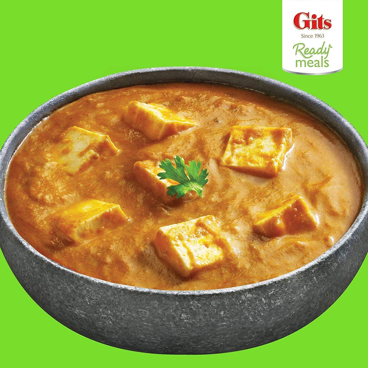 Gits Ready To Eat Paneer Makhani, Pure Veg, Heat And Eat Buttery Indian Gravy, Microwaveable, 1140G (Pack Of 4 X 285G Each)