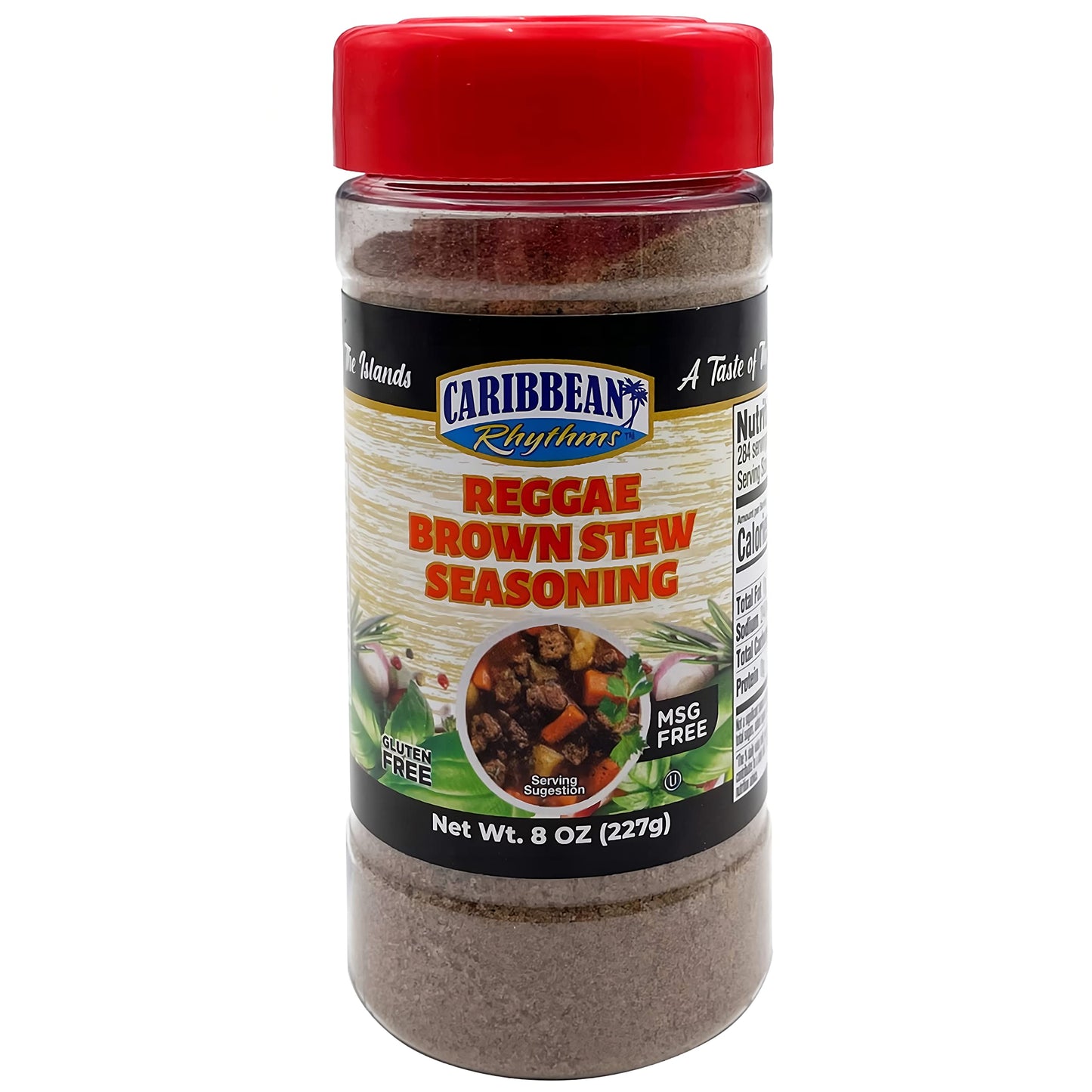 Caribbean Rhythms Reggae Brown Stew Seasoning, 8 oz.