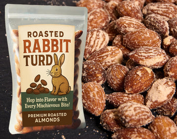 Roasted Rabbit Turds - Premium Roasted Almonds - Funny Easter Basket Gifts Ideas - Stuffer Treats For Baskets - Teens, Tweens, A