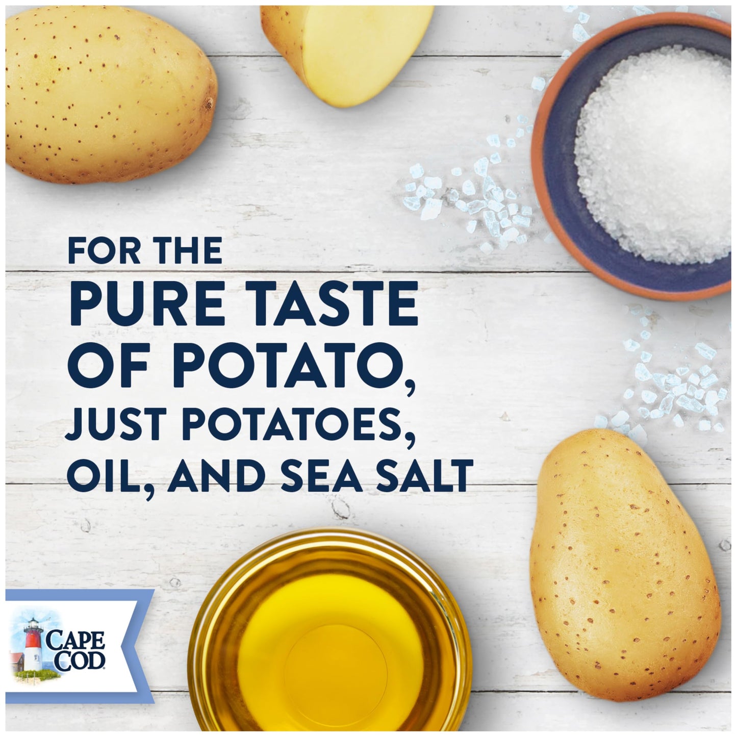 Cape Cod Potato Chips Less Fat Original Kettle Chips, 14 Oz