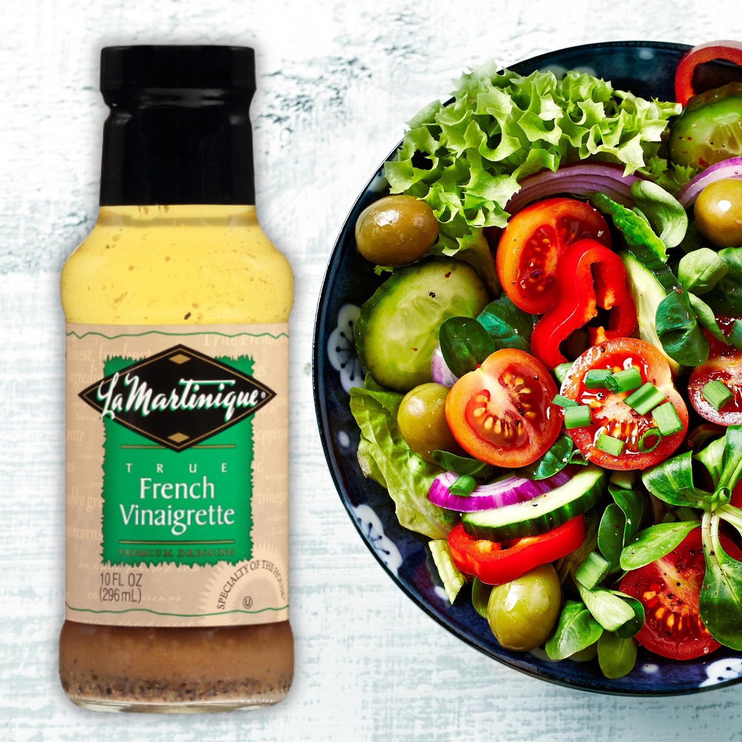 La Martinique True French Vinaigrette Dressing 10 Ounce Bottle (Pack Of 6)