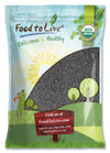 Food to Live - Organic Black Sesame Seeds, 8 Pounds - Non-GMO, Raw Unhulled Kala Til Seeds, Unroasted, Kosher, Vegan, Bulk. Good