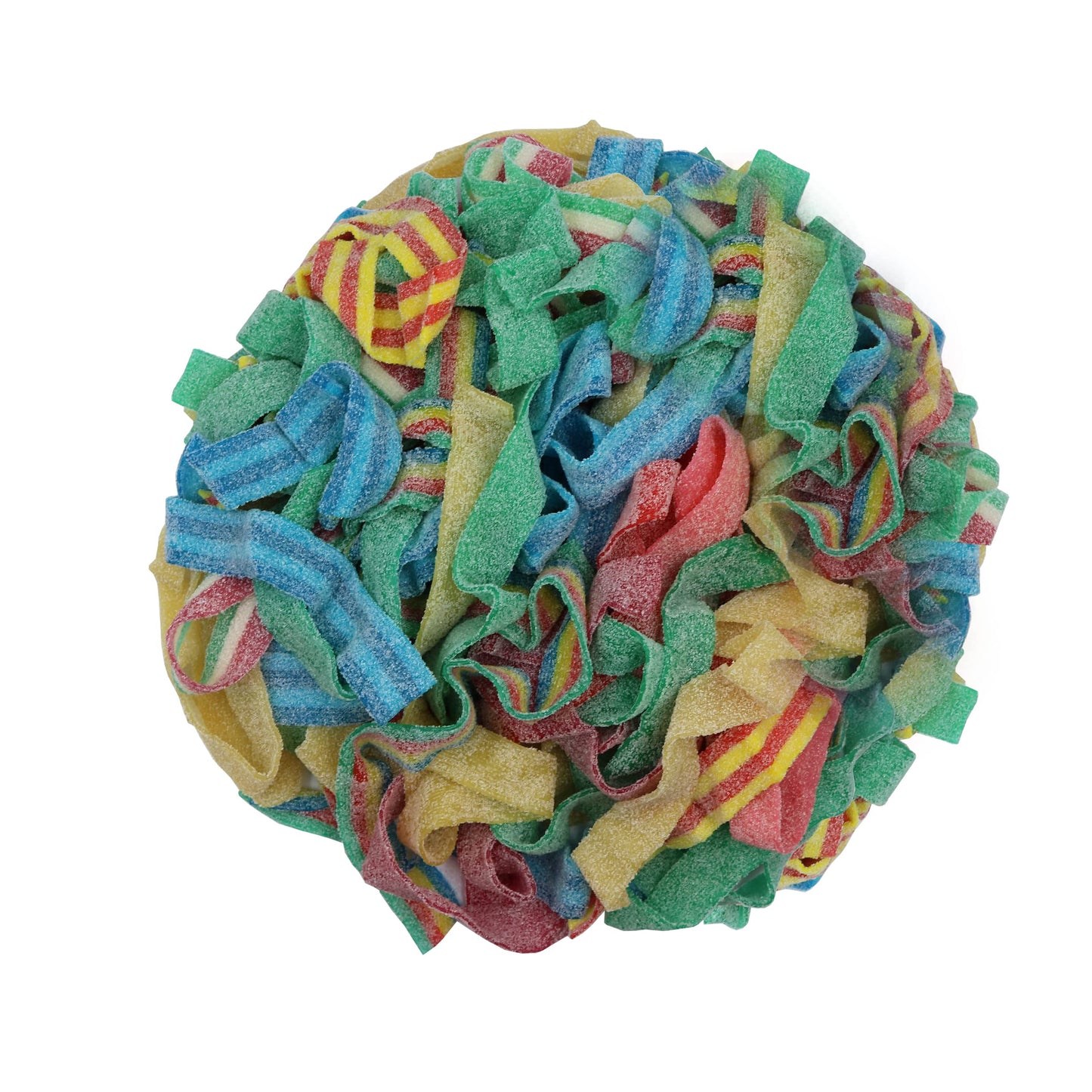 Smarty Stop Sour All Flavor Gummy Belts Candy 1 Pound (Blueberry, Apple, Mango, Watermelon, Cherry)