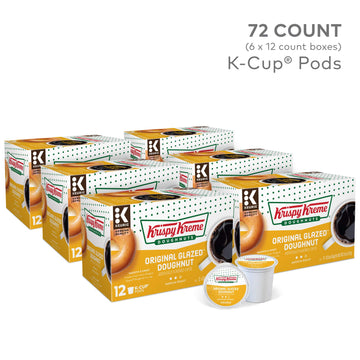 Krispy Kreme Original Glazed Doughnut, Single-Serve Keurig K-Cup Pods, Flavored Medium Roast Coffee, 72 Count