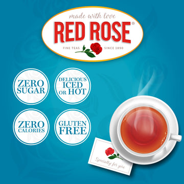 Red Rose Original Full Flavored Black Tea Specially Blended Strong Black Tea With 40 Tea Bags Per Box Pack Of 6 Contain