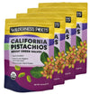 Wilderness Poets, Organic Pistachios - Bright Green Pistachio Nut Halves, No Salt, Grown in California - 5 Pound (Pack of 4)