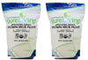 Pure Living Liv Organic SPROUTED Brown Rice Flour - 24 oz - PureLiving (Pack of 2) - Mildly sweet and aromatic, it acclimates it