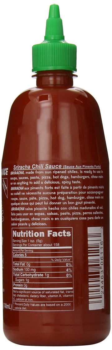 Huy Fong Sauce Chili Sriracha Hot, 28 Oz. Pack of 6