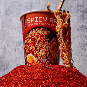 Snapdragon Spicy AF Ramen Cup Noodles - 6 Pack Instant Ramen Bowl with Authentic Wheat Noodles, Soup Sauce Base, Vege Pack and C
