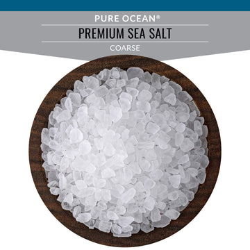 SaltWorks Premium Sea Salt, Coarse, Artisan Pour Spout Pouch, Pure Ocean, 16 Ounce