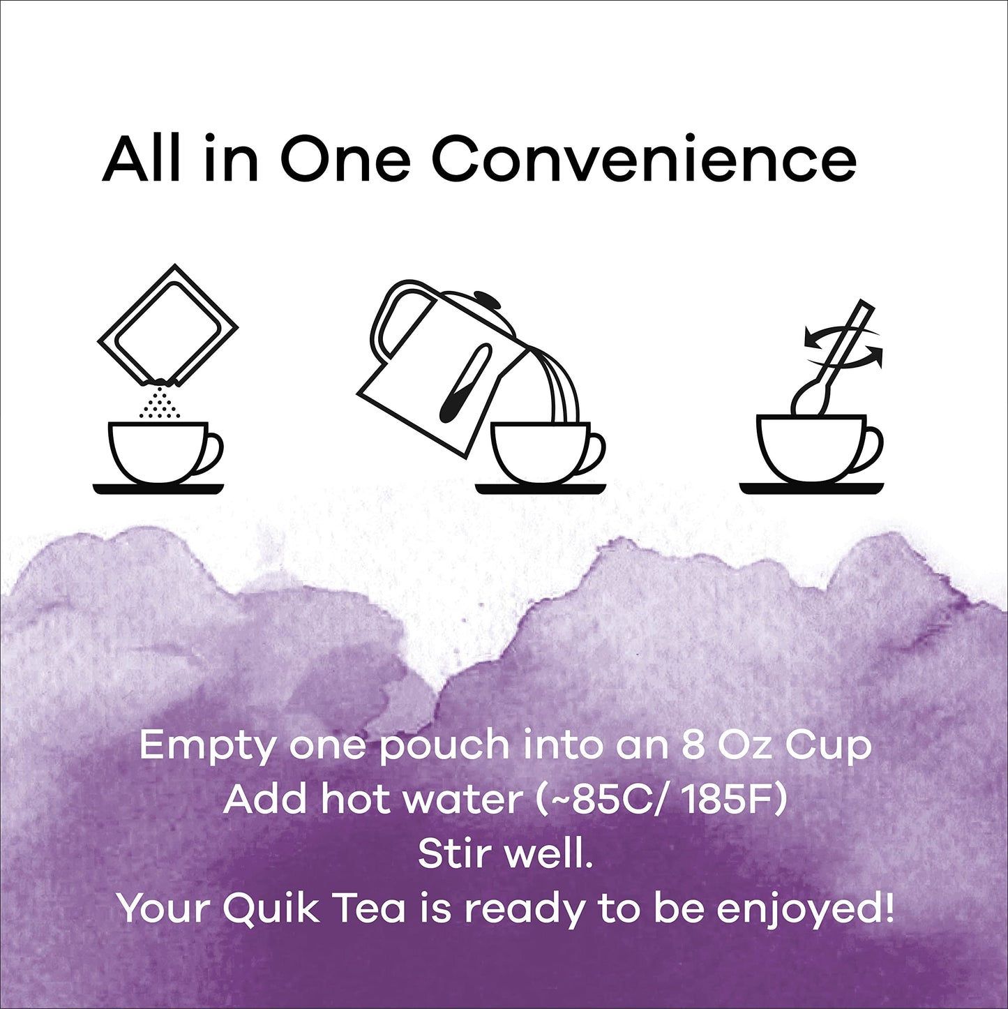 Quiktea Saffron Masala Chai Tea Latte - 10 Count Single Box - Non Gmo All Natural Wellness Comfort Tea (Regular)