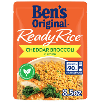BEN'S ORIGINAL Ready Rice Pouch Cheddar Broccoli, 8.5 oz. (6 Pack)