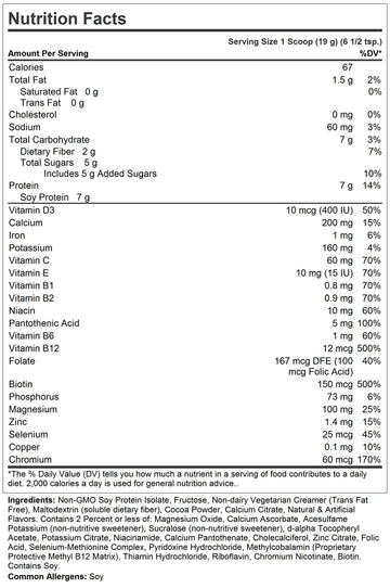 Andrew Lessman Secure Soy Complete Meal Replacement - Chocolate 60 Servings - Only 67 Calories, 7 Grams Non-GMO Soy Protein, Vit