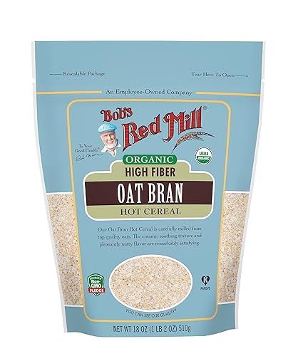Bobs Red Mill Organic High Fiber Oat Bran Hot cereal 18-ounce