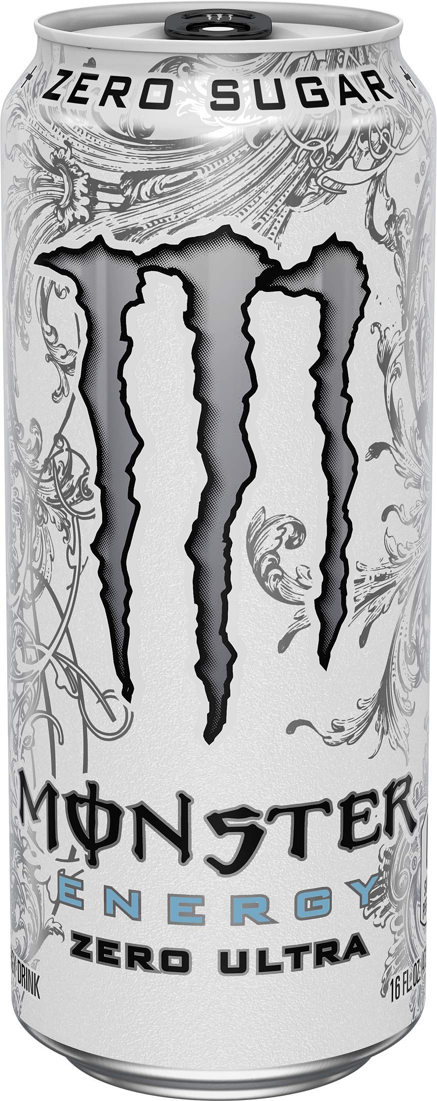 Monster Energy Zero Ultra Sugar Free Energy Drink, 16 Ounce, Pack of 24