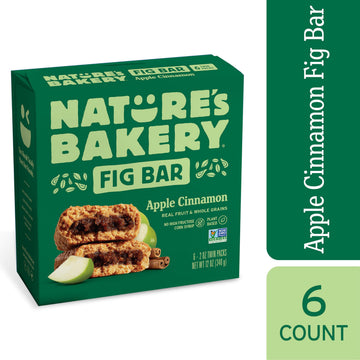 Natures Bakery Fig Bars, Apple Cinnamon, 2 Oz, 6 Ct