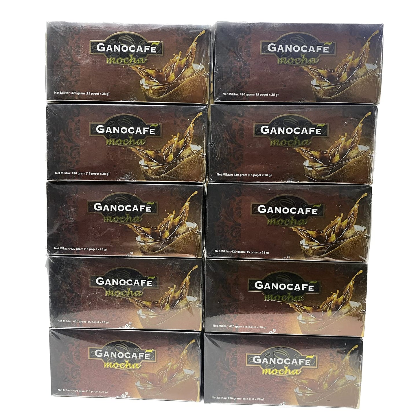 10 Boxes Gano Cafe Mocha Coffee Ganoderma Lucidum Extract + Free Expedited Shipping To Usa By Ecbuy