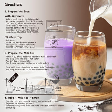 Boba Moo Premium Boba Tea Kit Combo (Classic & Taro) - Only 10,000 Kits Yearly, Small Batch Bubble Tea Kit With Exceptional Tast