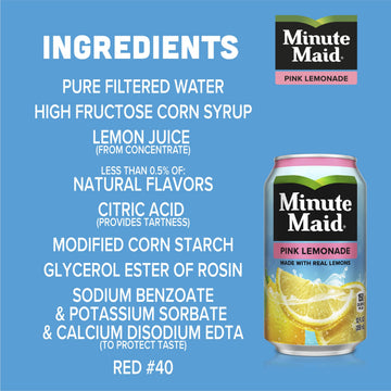 Minute Maid Pink Lemonade, 12 Fl Oz (pack of 12)